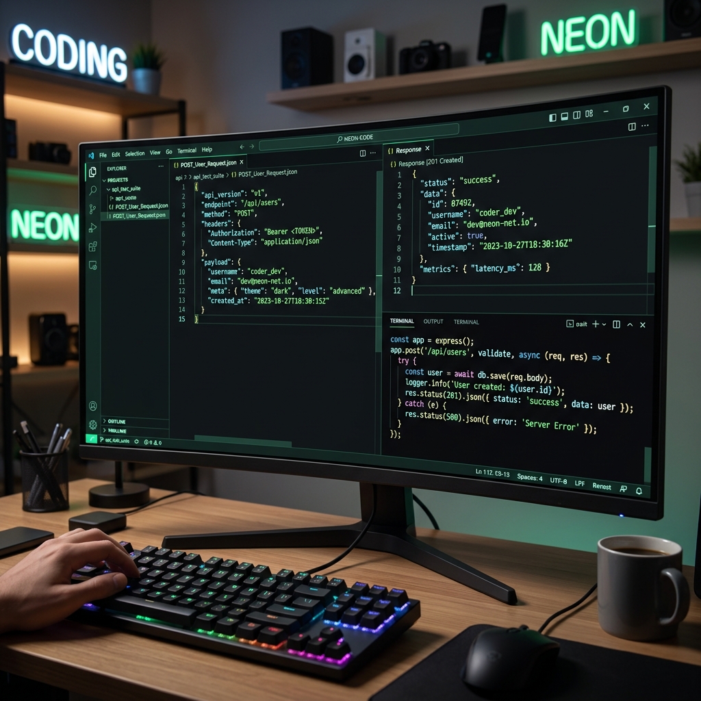 Developer Coding Screen